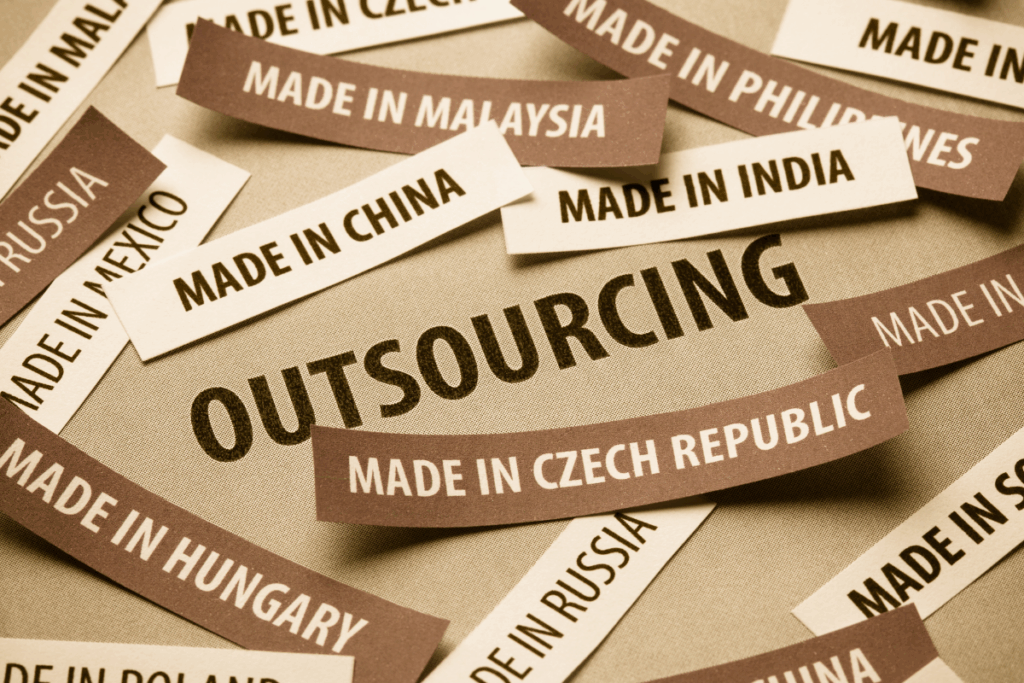 Outsourcing in China shifts responsibility for a function or project to a third party.