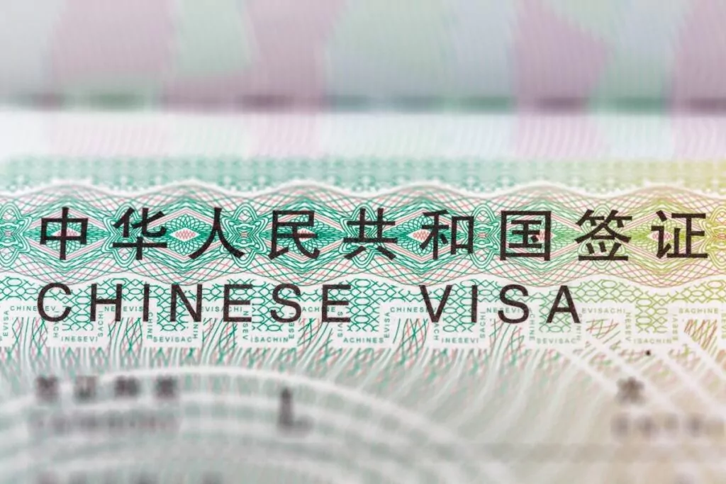 Business travel to China requires M visa type if you stay over 30 days.