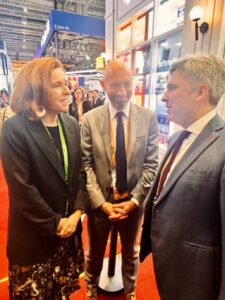 Chloé Berndt à l'inauguration du Pavillon France 2025